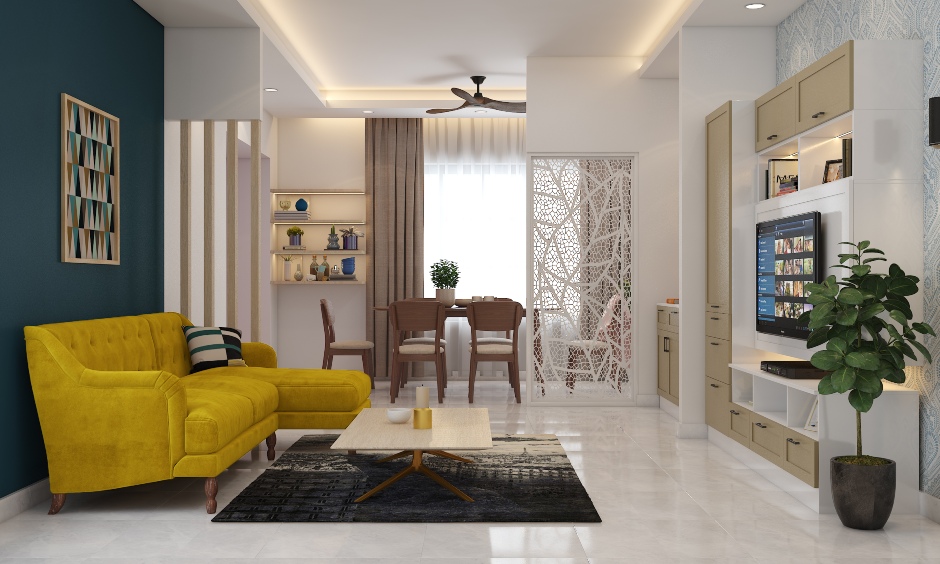 A Modern Living-Cum-Dining Space