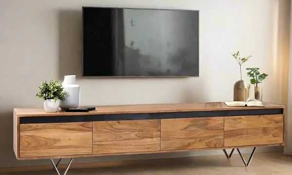 Rustic & Wooden TV Unit
